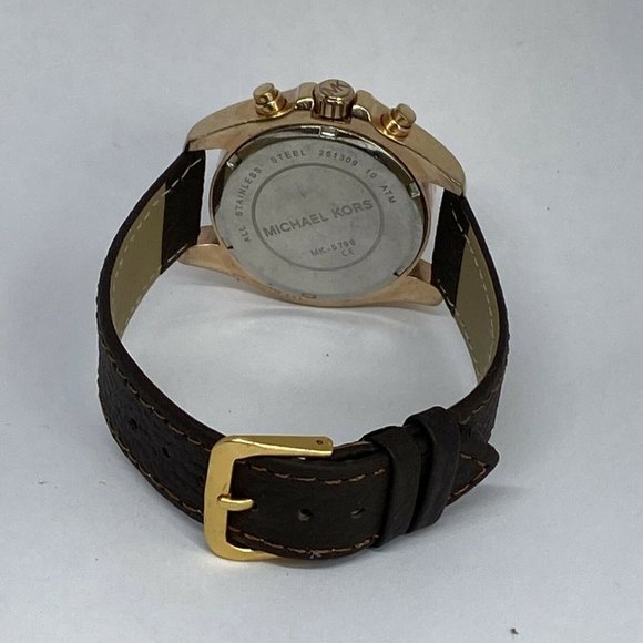 Michael Kors Bradshaw MK5799 Womens Brown Leather